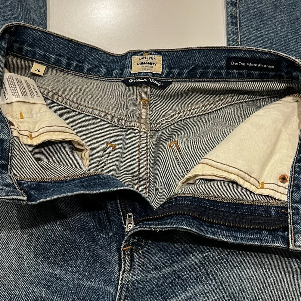 Citizens of Humanity 'Dree Crop' High Rise Slim Straight Jean, USA, 26